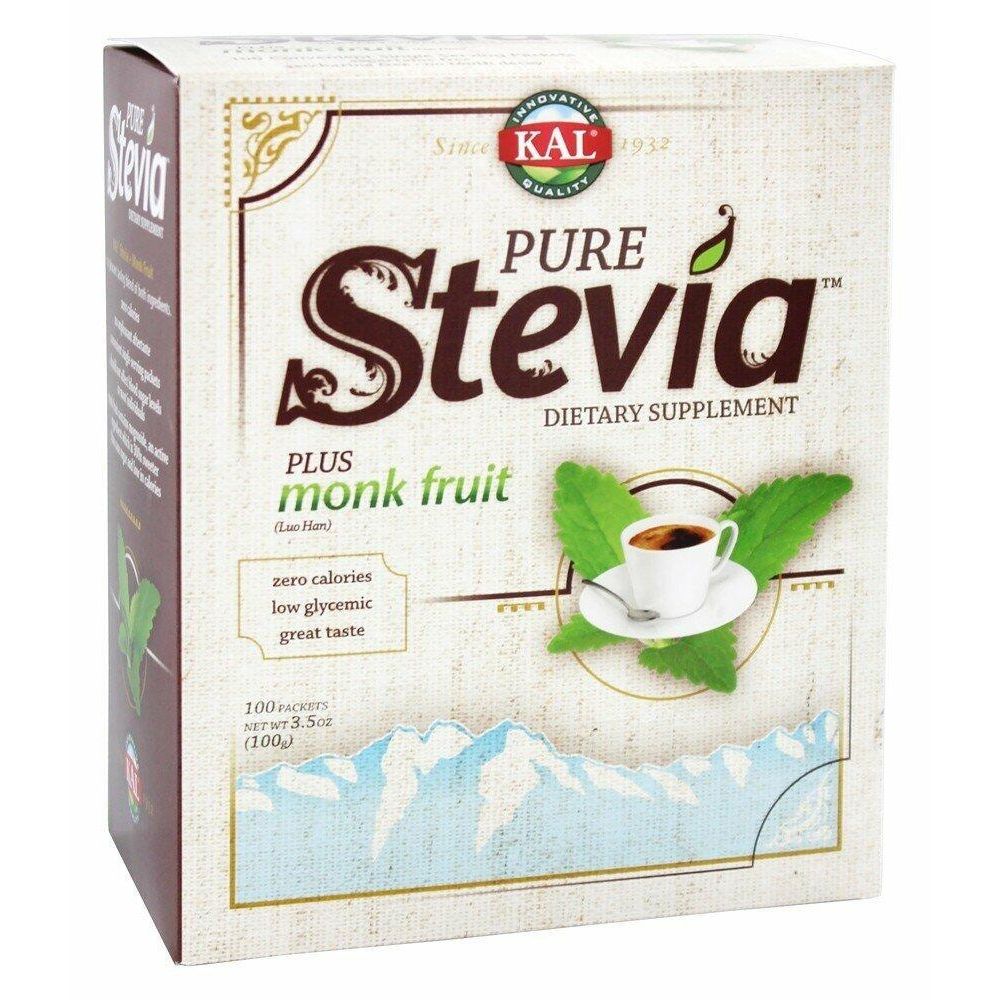 Kal Pure Stevia Plus Luo Han, 100 G Packets - The Oasis of Health
