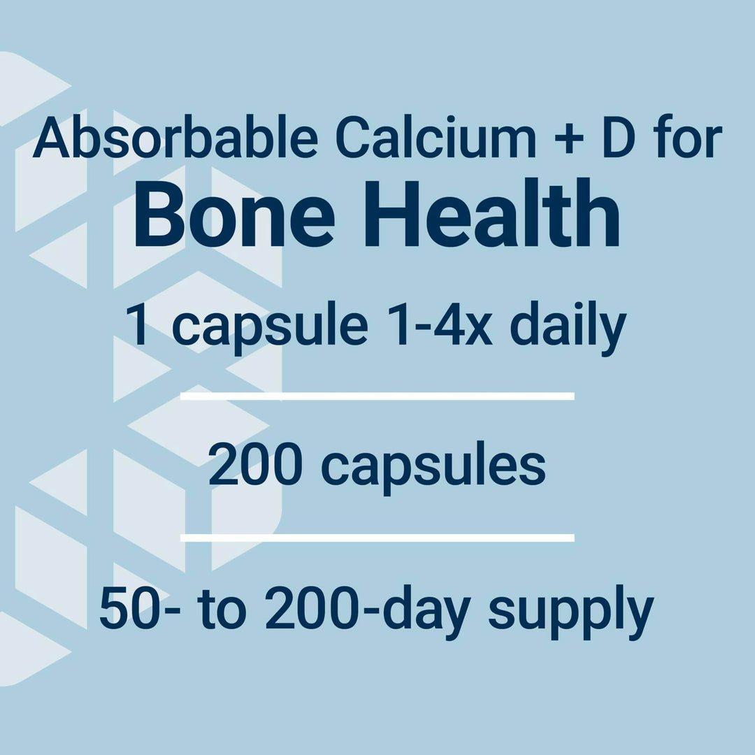 Life Extension Calcium Citrate with Vitamin D, Super-absorbable Calcium to Support Optimal Bone Health, Gluten-Free, Non-GMO, 200 Capsules - The Oasis of Health