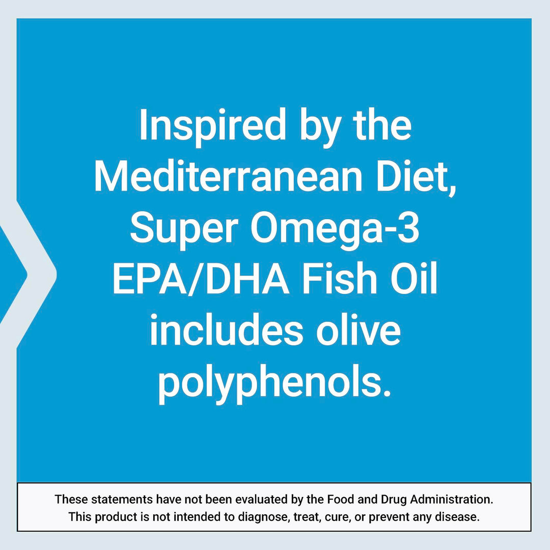 Life Extension Super Omega-3 EPA/DHA Fish Oil, Sesame Lignans &amp; Olive Extract – Cognitive Health, Cholesterol Health Support, Gluten-Free, Non-GMO, 120 Softgels - The Oasis of Health