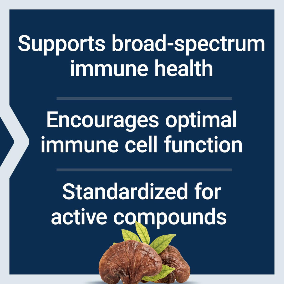 Life Extension Reishi Extract Mushroom Complex - Mushrooms Herbal Supplement for Immune Support – Ganoderma Lucidum Extract - Gluten-Free, Non-GMO, Vegetarian – 60 Capsules - The Oasis of Health
