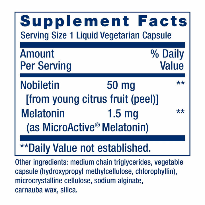 Life Extension Circadian Sleep, nobiletin Citrus Extract, Sleep Support, Sleep Health, Restore Your Body&