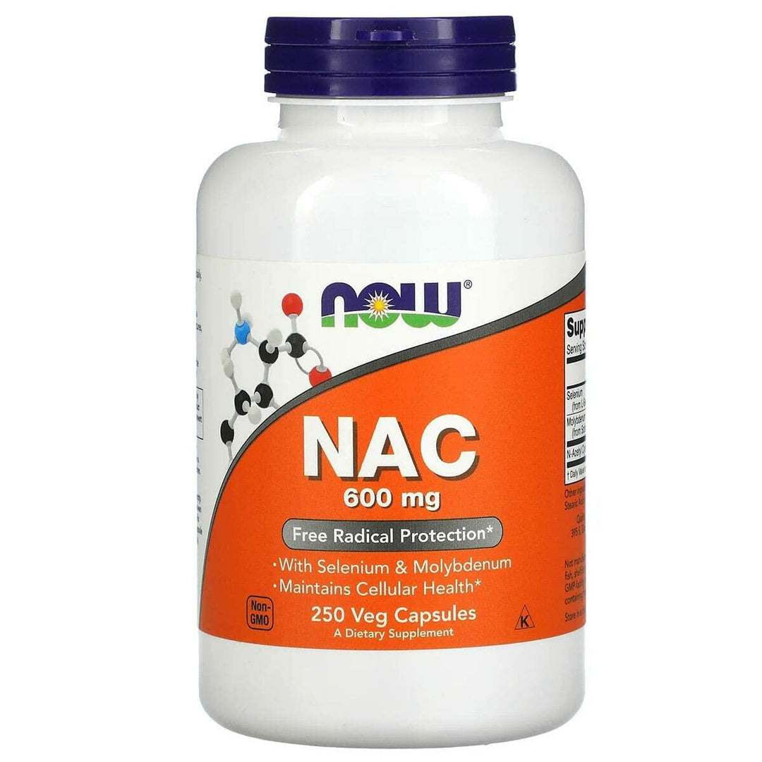 NOW Foods, NAC 600mg with Selenium, 250 Capsules (Pack of 2) - The Oasis of Health