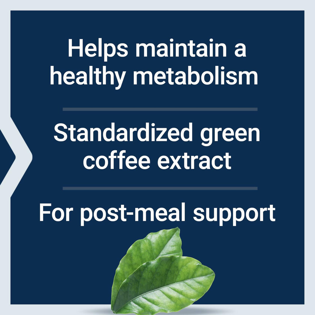 Life Extension CoffeeGenic® Green Coffee Extract, 400 mg, standardized for 50% chlorogenic Acid, After-Meal Metabolism Support, Gluten Free, Non-GMO, Vegetarian, 90 Capsules - The Oasis of Health