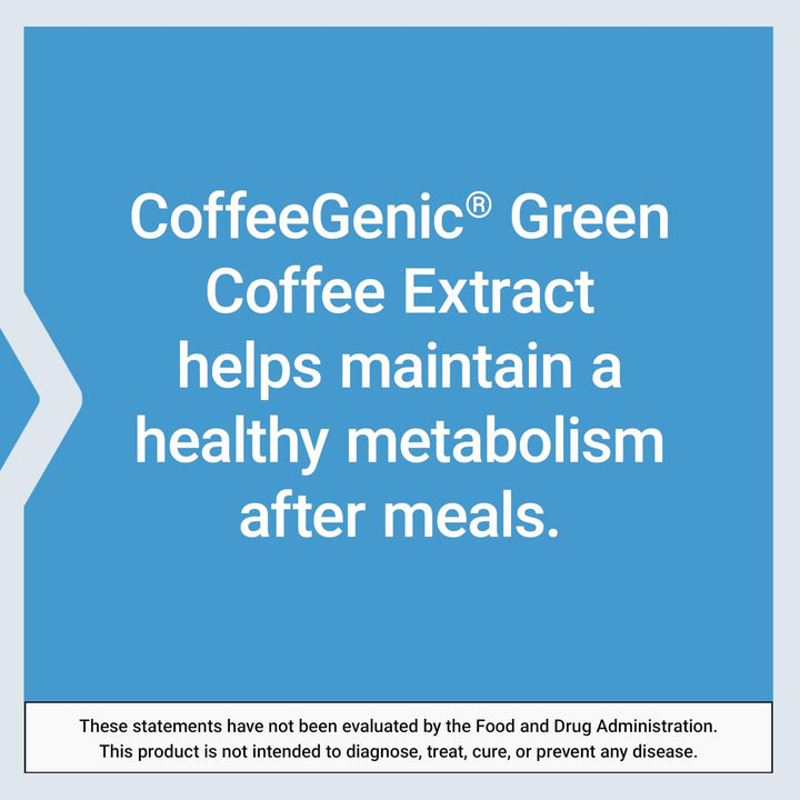Life Extension CoffeeGenic® Green Coffee Extract, 400 mg, standardized for 50% chlorogenic Acid, After-Meal Metabolism Support, Gluten Free, Non-GMO, Vegetarian, 90 Capsules - The Oasis of Health