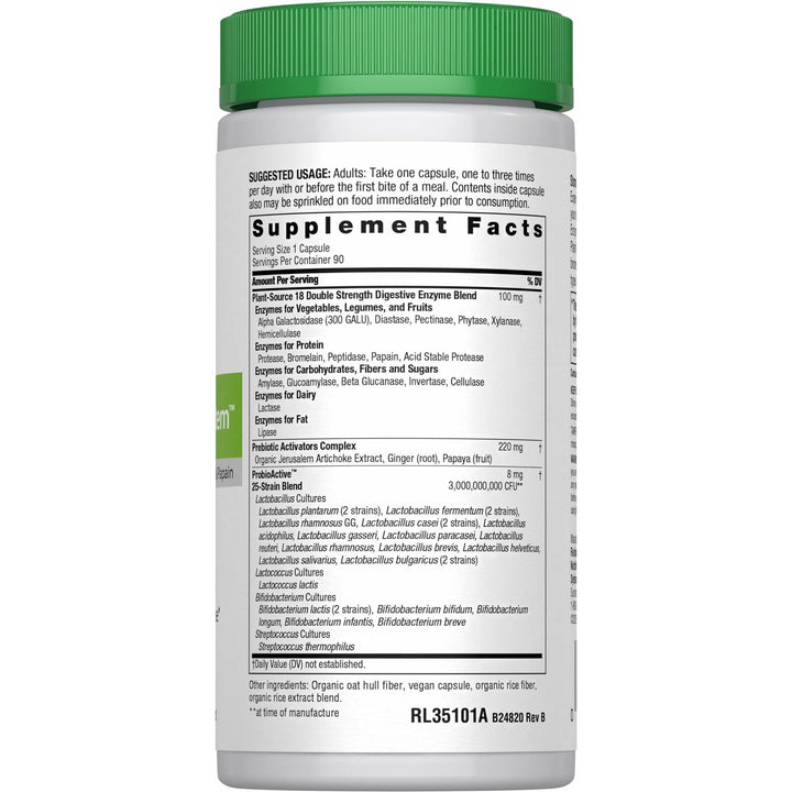 Rainbow Light Advanced Enzyme System Capsules, 90 Count - The Oasis of Health