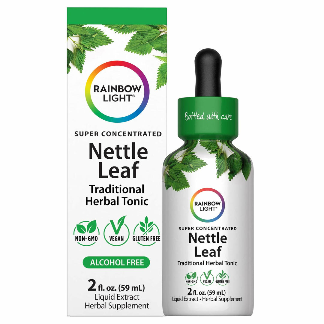Rainbow Light Nettle Leaf Liquid Extract | 2 Fl Oz | Super Concentrated | Alcohol Free | Non-GMO and Gluten Free Herbal Supplement - The Oasis of Health