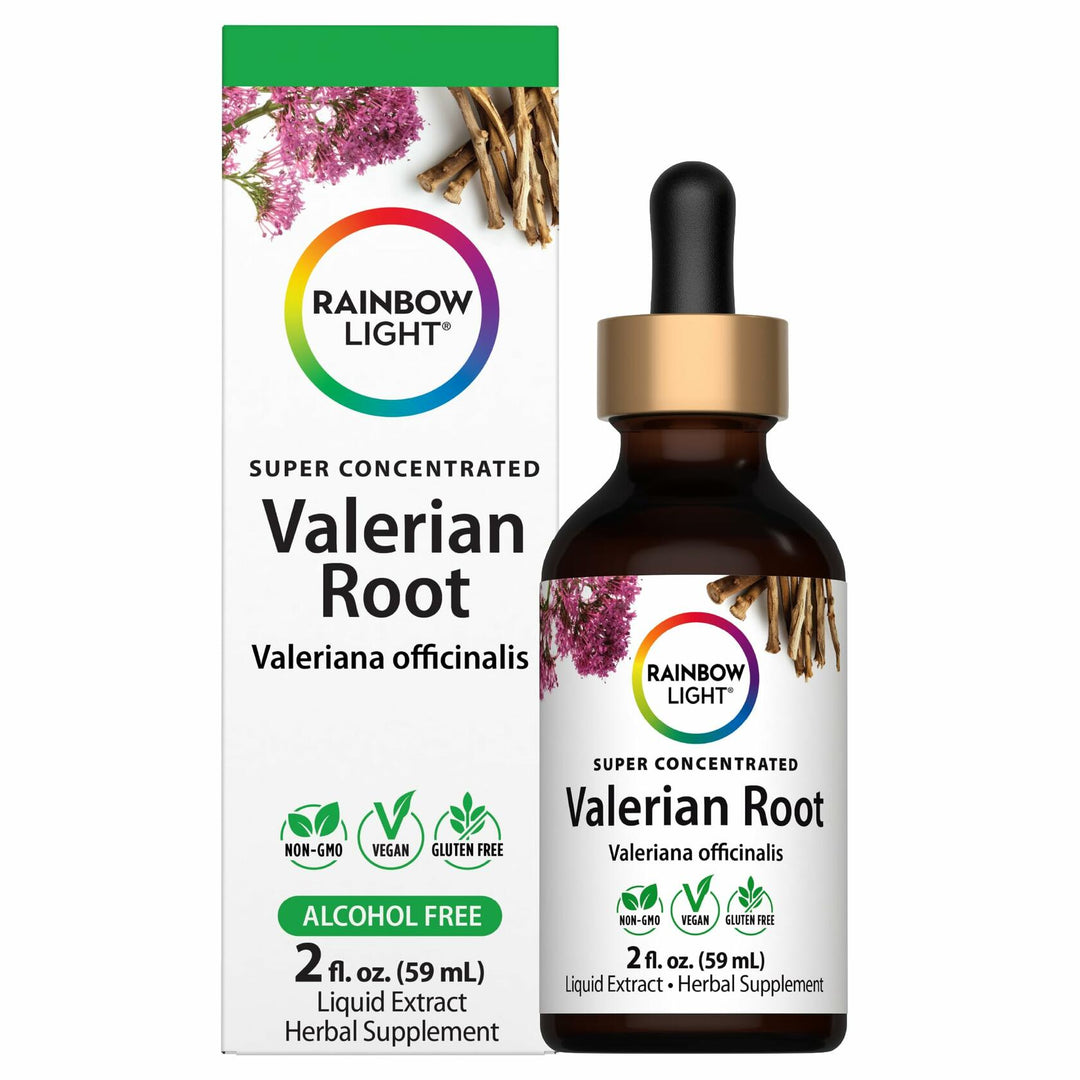 Rainbow Light Valerian Root Liquid Extract | 2 Fl Oz | Super Concentrated | Alcohol Free | Vegan, Non-GMO &amp; Gluten Free - The Oasis of Health