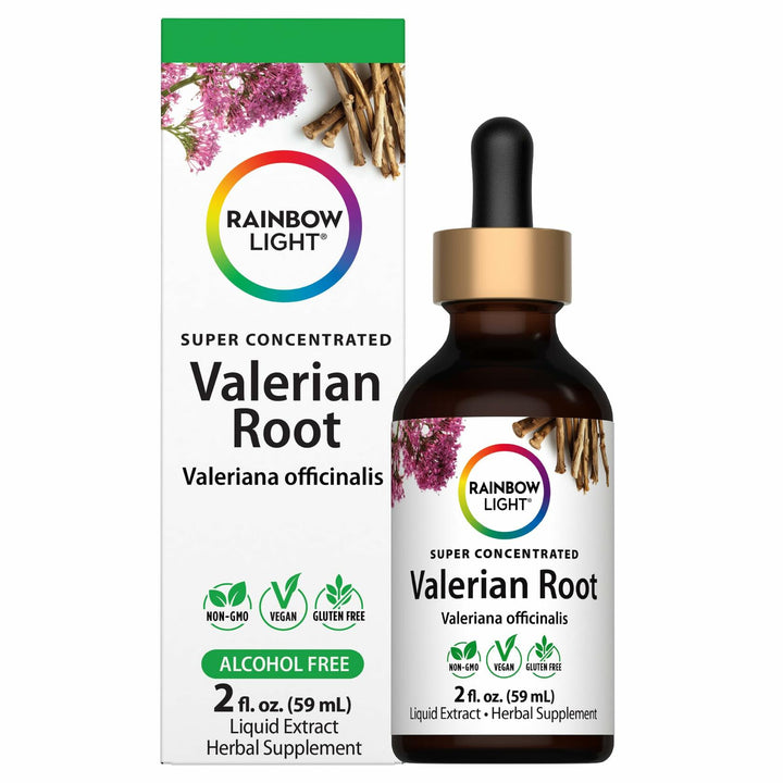 Rainbow Light Valerian Root Liquid Extract | 2 Fl Oz | Super Concentrated | Alcohol Free | Vegan, Non-GMO &amp; Gluten Free - The Oasis of Health
