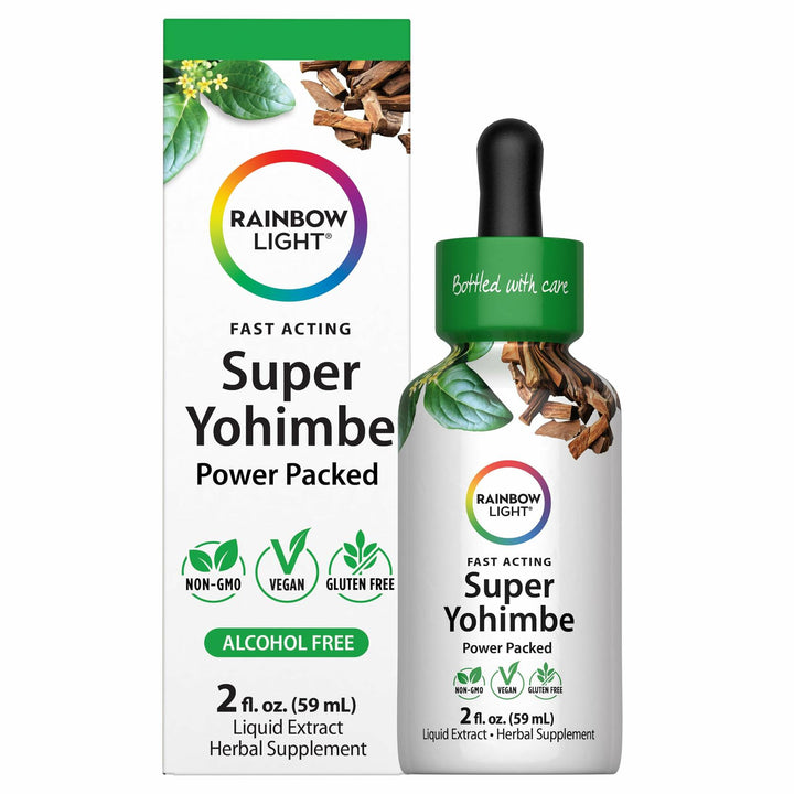 Rainbow Light Super Yohimbe Extract | 2 Fl Oz | Fast Acting, Power Packed Formula | Alcohol Free | Non-GMO and Gluten Free Herbal Supplement | for Men and Women - The Oasis of Health