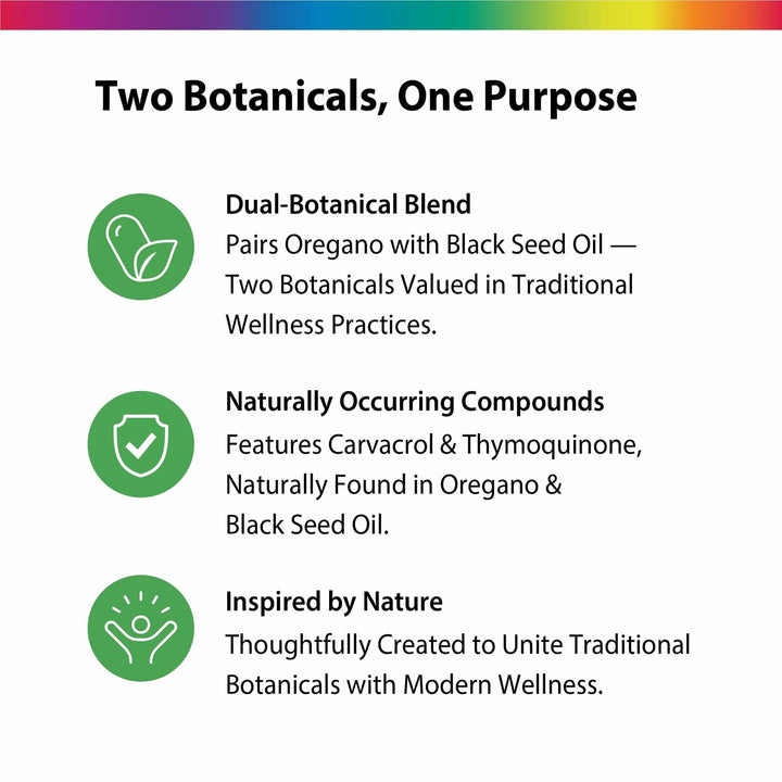 Rainbow Light Oil of Oregano with Black Seed Oil | 90 Softgels | Naturally Occurring Carvacrol &amp; Thymoquinone - The Oasis of Health