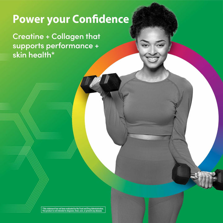Rainbow Light Creatine + Multi Collagen | 10 Ounce | 5g Creatine Monohydrate Plus 10 Types of Collagen | Supports Lean Muscle, Cellular Energy &amp; Skin Health | Unflavored Powder - The Oasis of Health