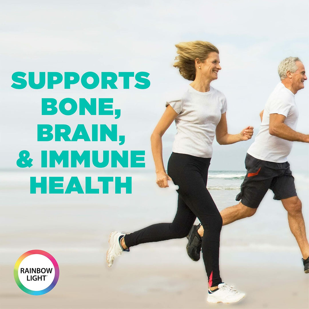 Rainbow Light Adult Multivitamin, Vitamins C &amp; Zinc, B Complex &amp; Choline, Calcium &amp; Vitamin D Supports Bone Health, Energy &amp; Immune Support, Non-GMO, Vegetarian, 90 Tablets - The Oasis of Health