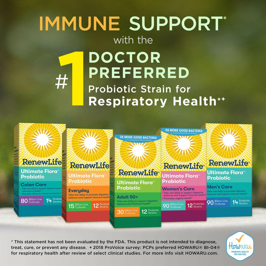 Renew Life Adult Probiotic - Ultimate Flora Probiotic Extra Care, Probiotic Supplement - 200 billion - 7 Day Program, 7 Packets (Packaging May Vary) - The Oasis of Health