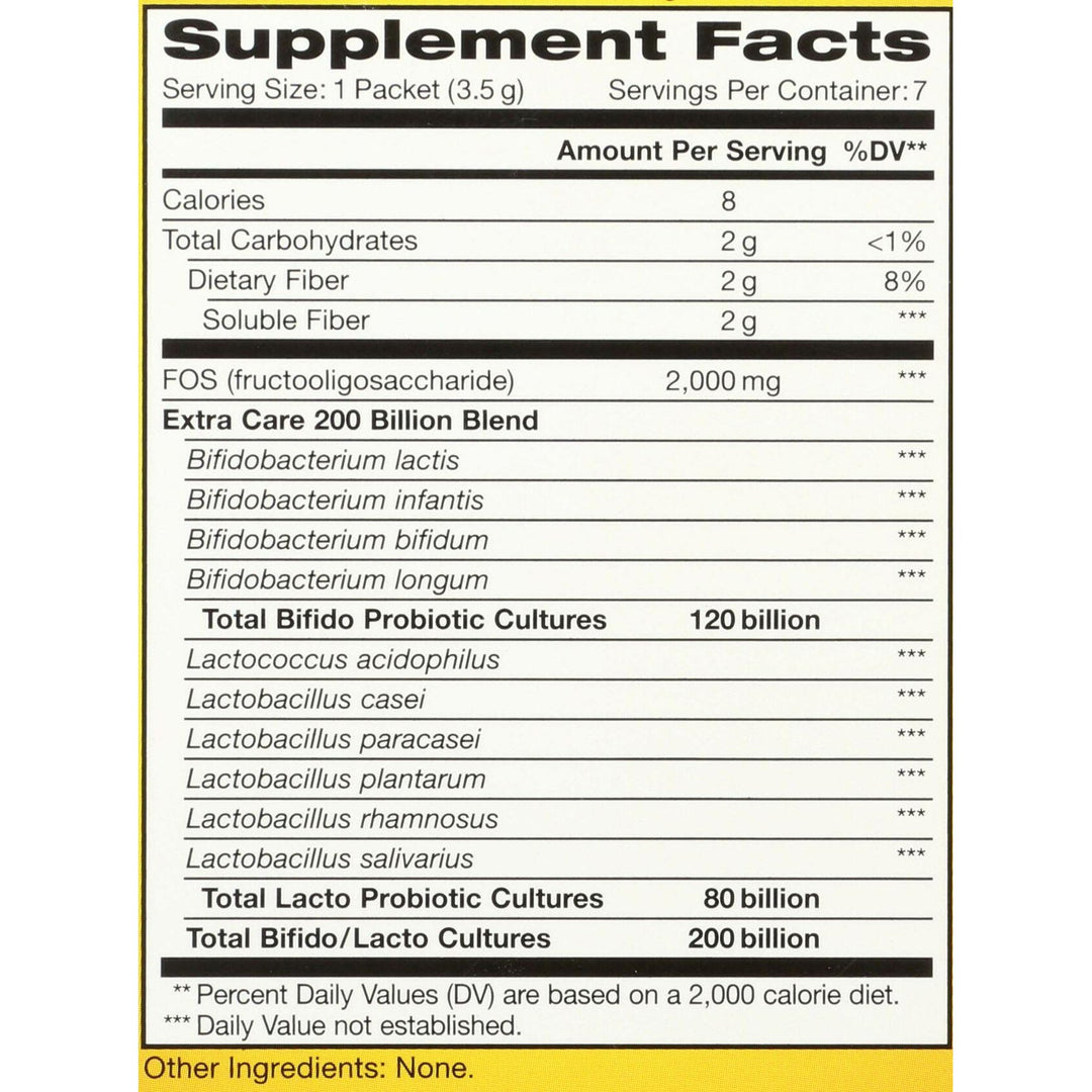 Renew Life Ultimate Flora Adult Ultimate Care Probiotic, 200 Billion, 7 Packets (Package May Vary) - The Oasis of Health