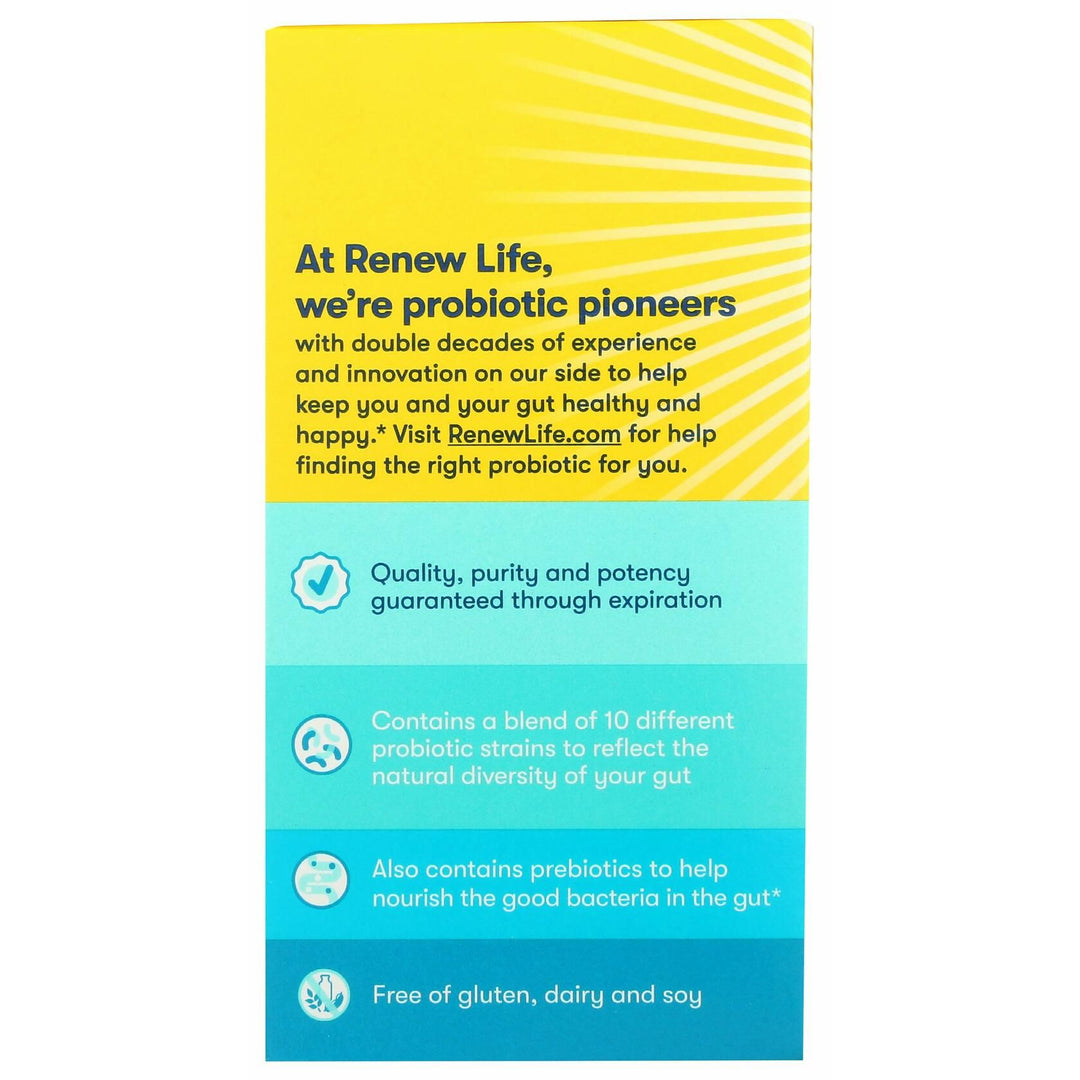 Renew Life Ultimate Flora Adult Ultimate Care Probiotic, 200 Billion, 7 Packets (Package May Vary) - The Oasis of Health