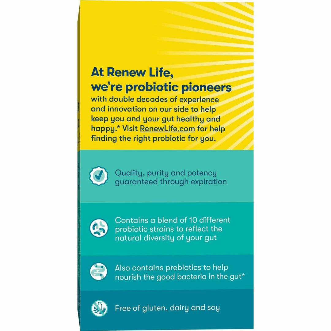 Renew Life Adult Probiotic - Ultimate Flora Probiotic Extra Care, Probiotic Supplement - 200 billion - 7 Day Program, 7 Packets (Packaging May Vary) - The Oasis of Health