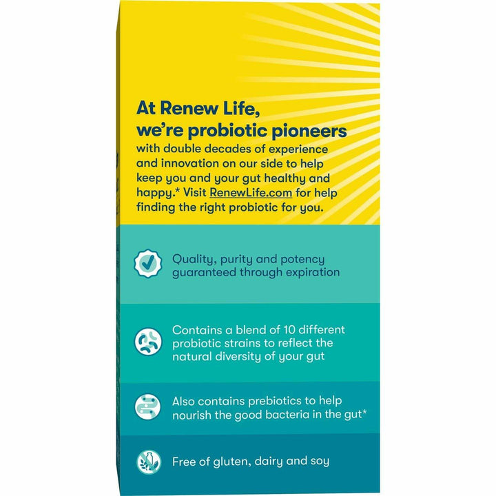 Renew Life Adult Probiotic - Ultimate Flora Probiotic Extra Care, Probiotic Supplement - 200 billion - 7 Day Program, 7 Packets (Packaging May Vary) - The Oasis of Health