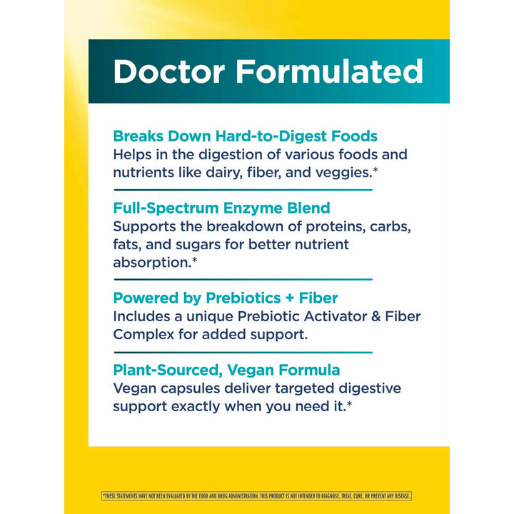Renew Life Florazyme Digestive Enzymes with Probiotics | Doctor Formulated | Helps Occasional Gas, Bloating &amp; Discomfort | Digestive &amp; Immune Health | Dairy Free | 90 Vegan Capsules - The Oasis of Health