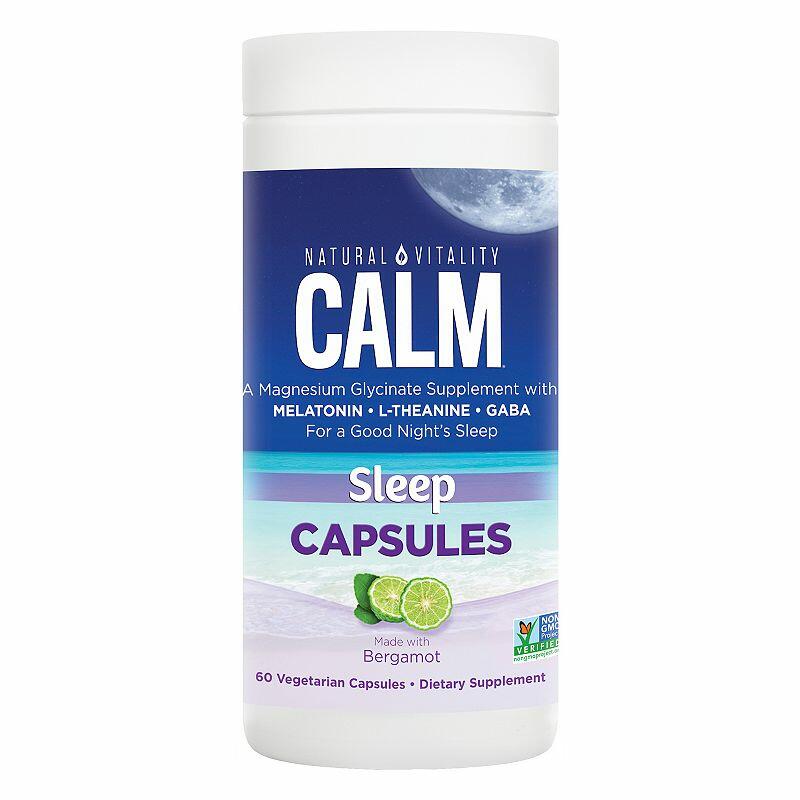 Nature s Vitality CALM Sleep Magnesium Glycinate 60 Vegan Capsules - The Oasis of Health