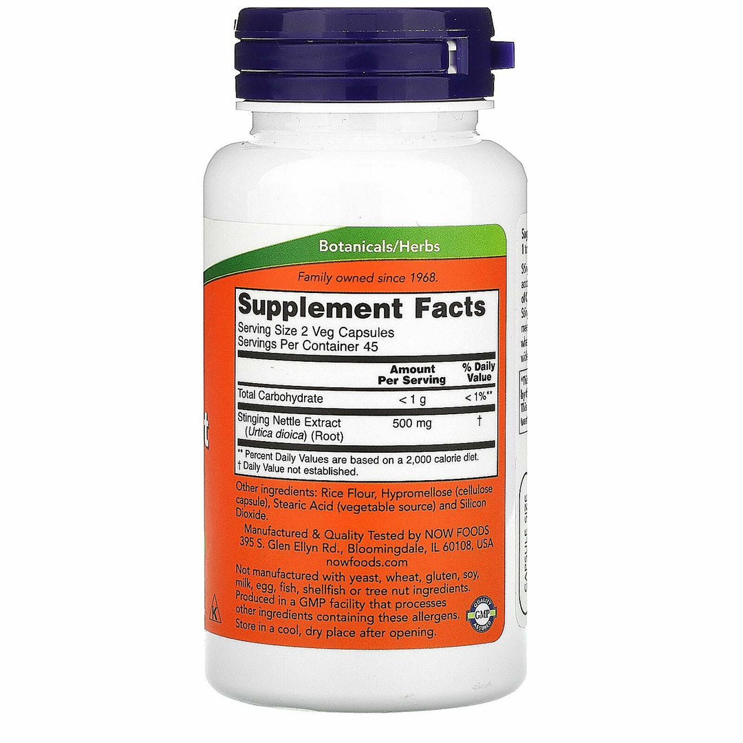 Now Foods Nettle Root Extractract 250mg, Veg-Capsules, 90-Count (Pack of 3) - The Oasis of Health