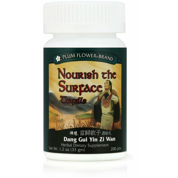 Nourish the Surface Teapills (Dang Gui Yin Zi Wan), 200 ct, Plum Flower - The Oasis of Health