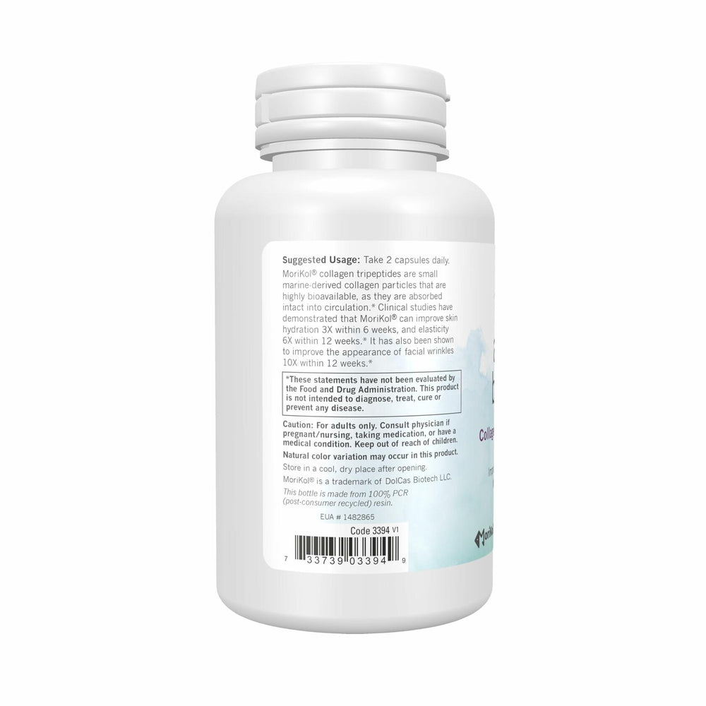 Now Solutions Aquatic Beauty+ Capsules - Marine Collagen and Vitamin C Supplement for Youthful Skin*, Non-GMO, 60 Capsules - The Oasis of Health