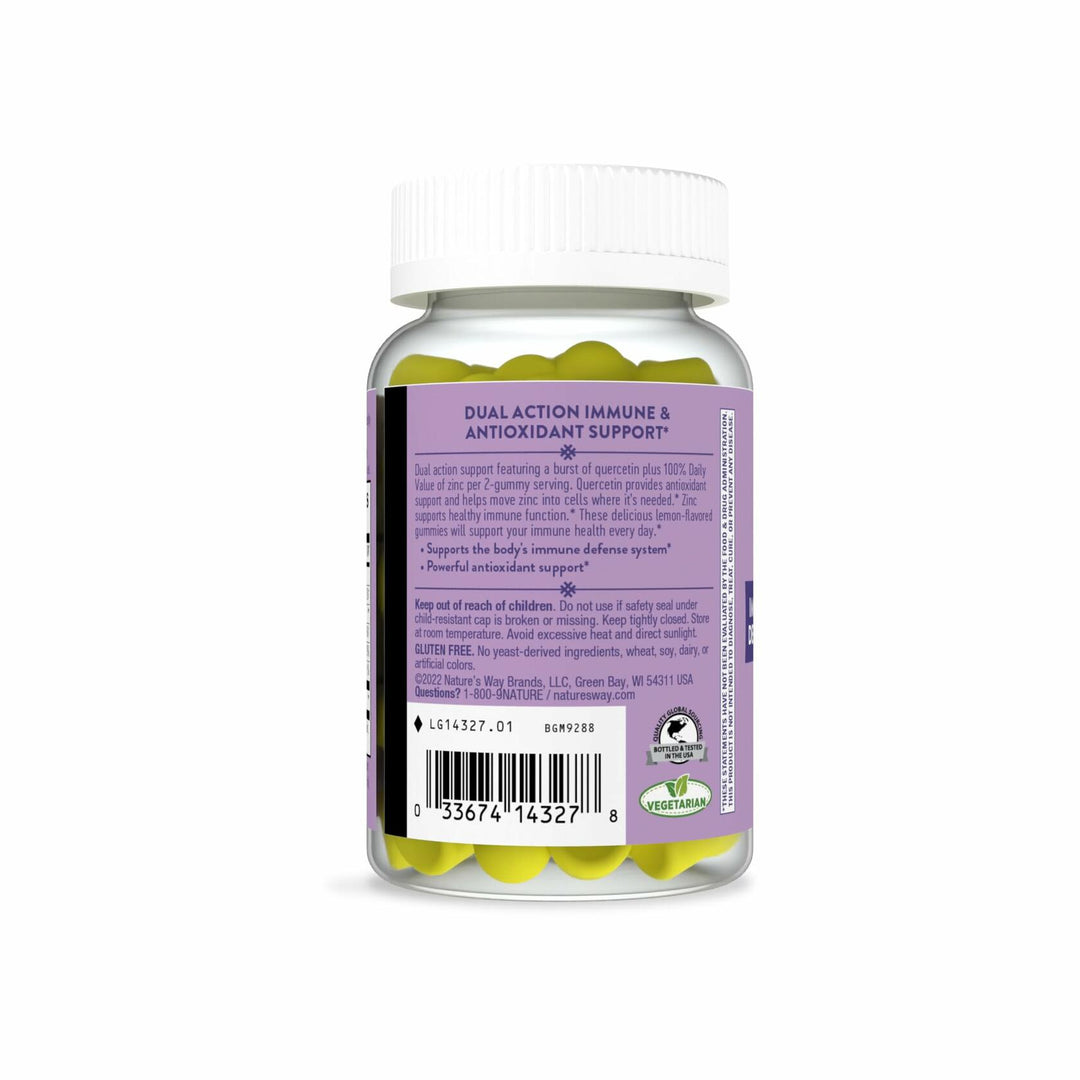 Natures Way Quercetin with Zinc Gummies, 30 CT - The Oasis of Health