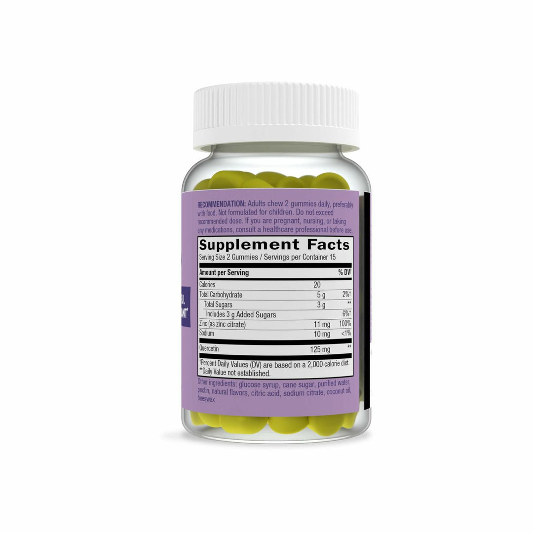 Natures Way Quercetin with Zinc Gummies, 30 CT - The Oasis of Health