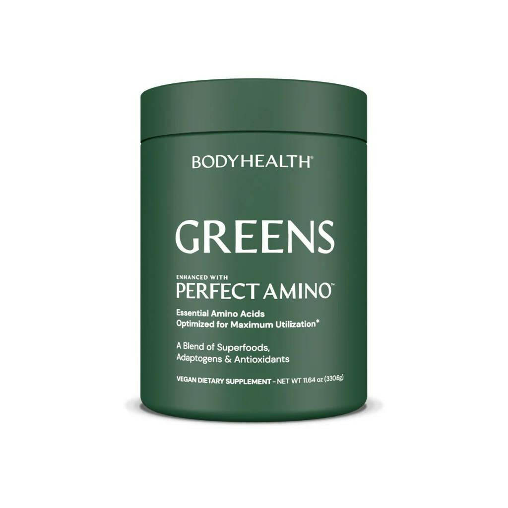 Perfect Greens Formula, 30 scoops. BLENDS: Juice, Garden, Glucose, Fiber, Priobiotic, Digestive, Anti-Inflammatory, Antioxident, Detox &amp; more - The Oasis of Health