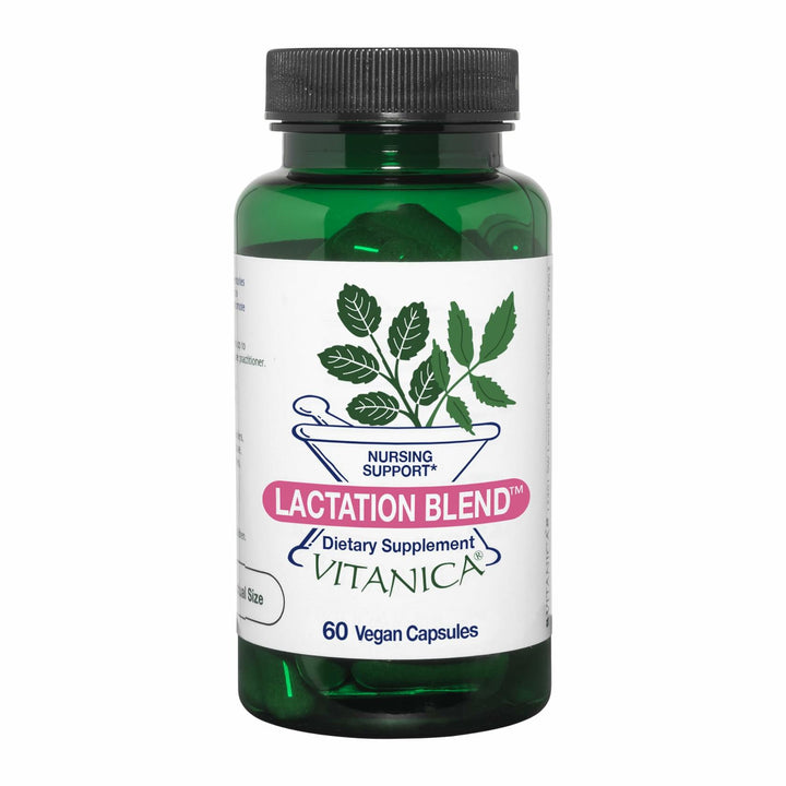 Vitanica Lactation Blend, Lactation Supplement, Breastfeeding Support Increase Breast Milk Supply and Flow, Organic Fennel, Milk Thistle, Fenugreek Seed and More, Non-GMO, Vegan, 60 Capsules - The Oasis of Health