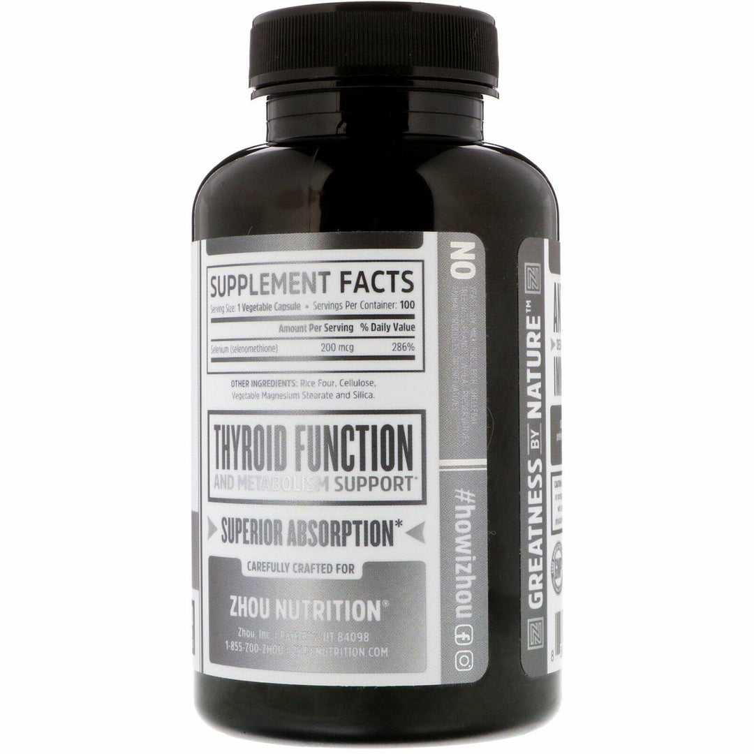 ZHOU NUTRITION Selenium, 100 CT