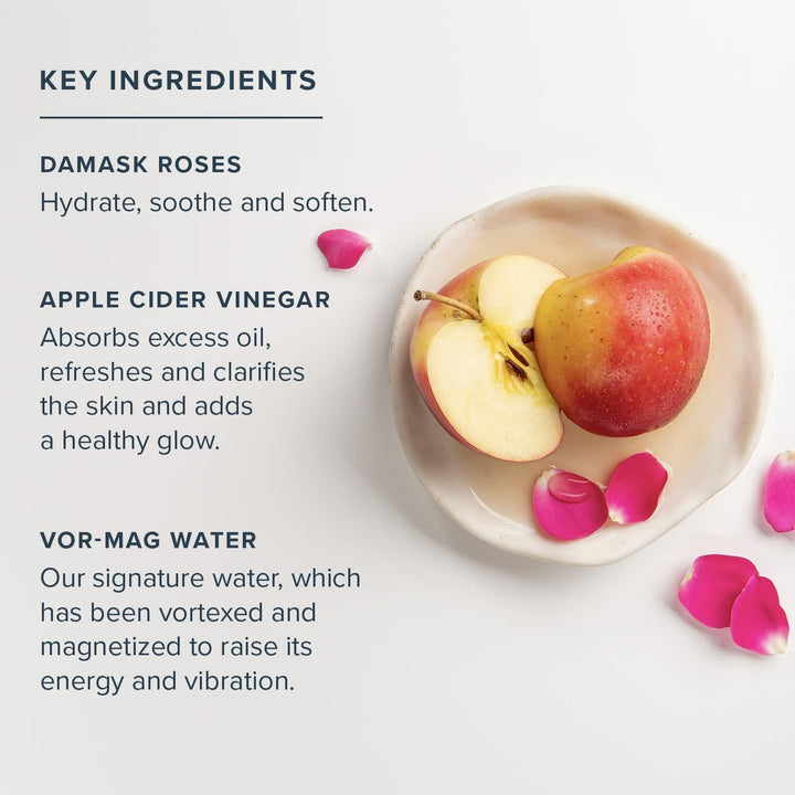 HERITAGE STORE Rosewater &amp; Vinegar - Exfoliating Toner with Apple Cider Vinegar - Oily to Combination Skin - Refreshing Facial Mist Cleans, Refines Pores and Clarifies Skin Hypoallergenic, Vegan, 8oz