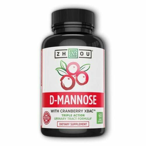 ZHOU Nutrition D-Mannose with Cranberry XBAC 60 Count, 60 CT