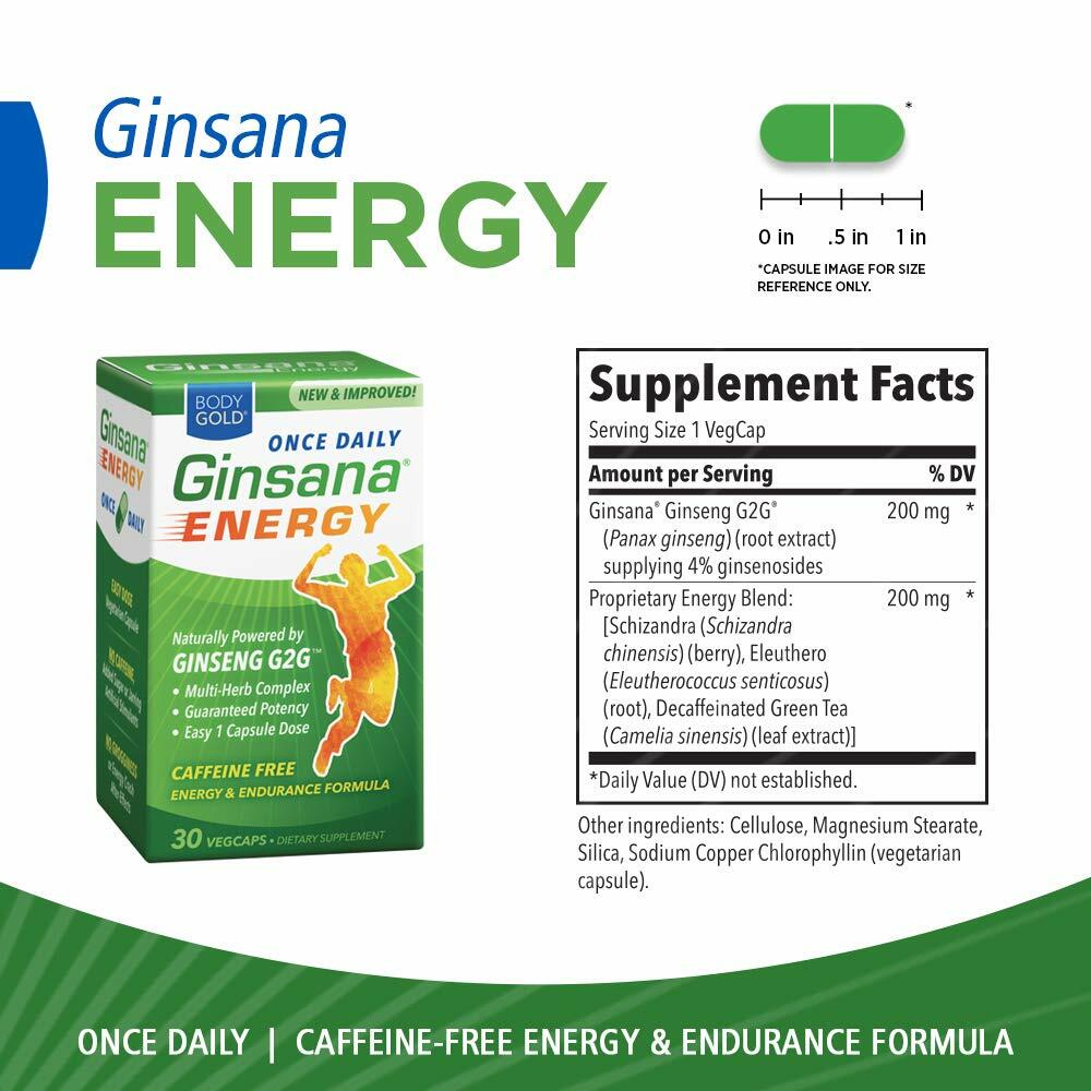 Ginsana Energy BodyGold 30 VCaps