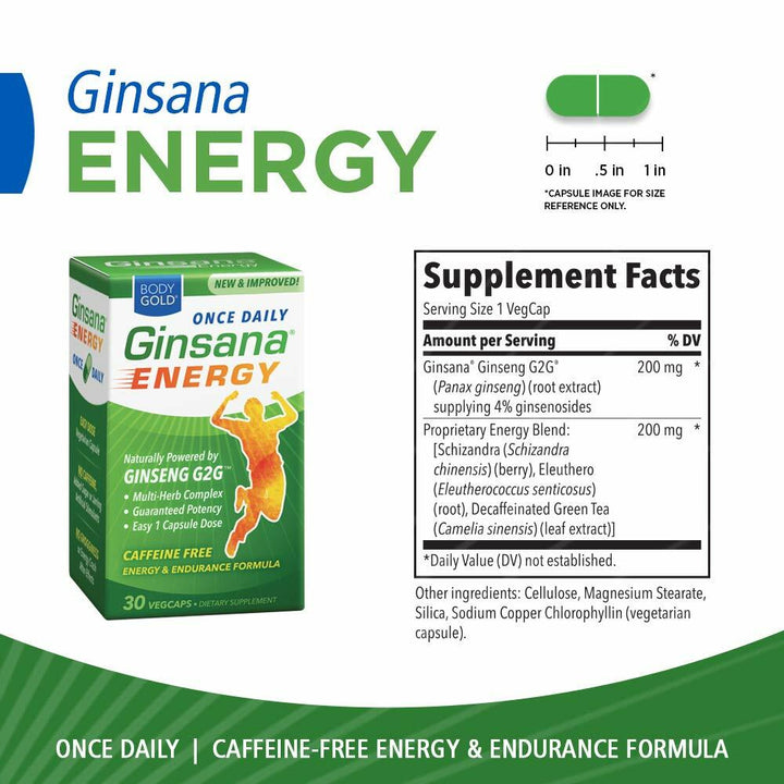 Ginsana Energy BodyGold 30 VCaps