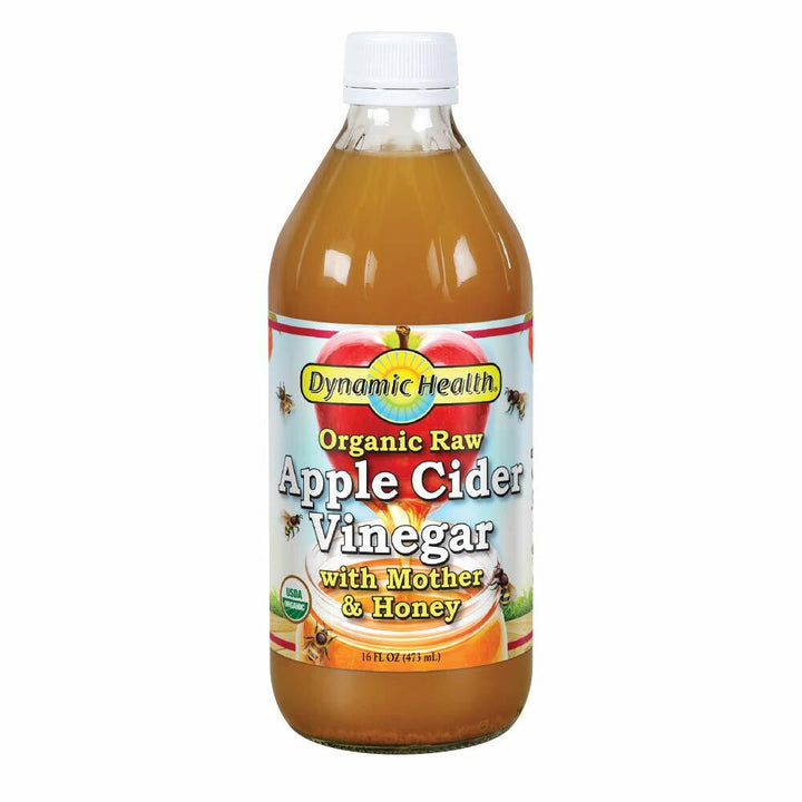 Dynamic Health Apple Cider Vinegar with the Mother and Natural Honey, 16 Ounce