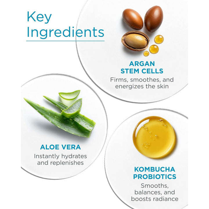 Andalou Naturals Clear Skin Citrus Kombucha Gel Face Cleanser - With Argan Stem Cells, Probiotics, &amp; Aloe Vera to Remove Excess Oil &amp; Dull Surface Cells for More Radiant, Balanced Skin - 6 Fl Oz