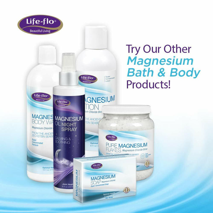 Life-Flo Magnesium Bath Oil Soak, Eucalyptus, 16 Fluid Ounce