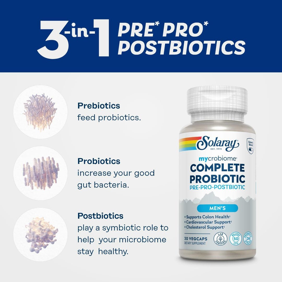 SOLARAY Mycrobiome Complete Probiotic Men&