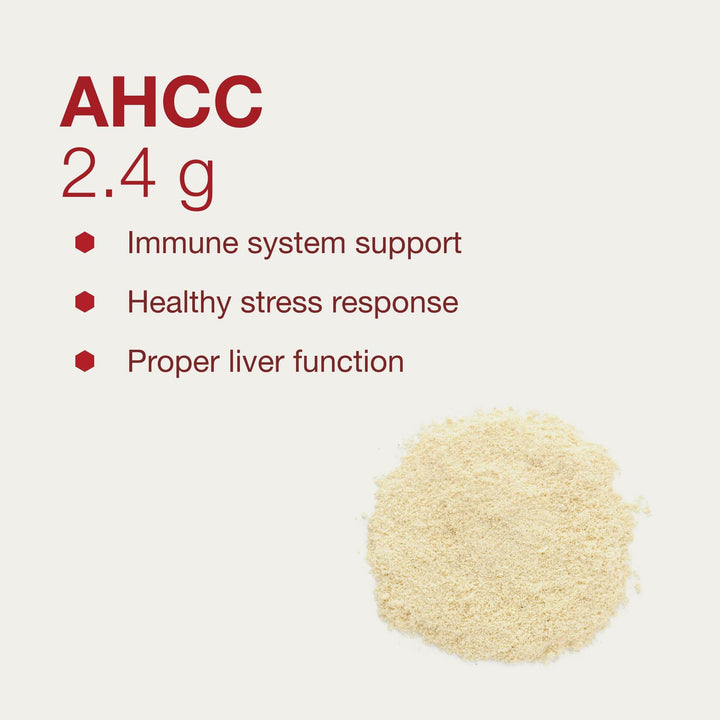 PROTOCOL FOR LIFE BALANCE AHCC Powder - Liver &amp; Immune Support Supplement* - May Also Aid Stress &amp; Healthy Cell Cycle Function* - Made with Mushroom Mycelia Extract - Vegan &amp; Dairy Free - 2 oz