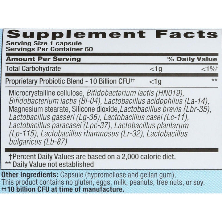 Nutrition Now PB 8 Probiotic Immune System and Digestive Support* Dietary Supplement, 60 Count