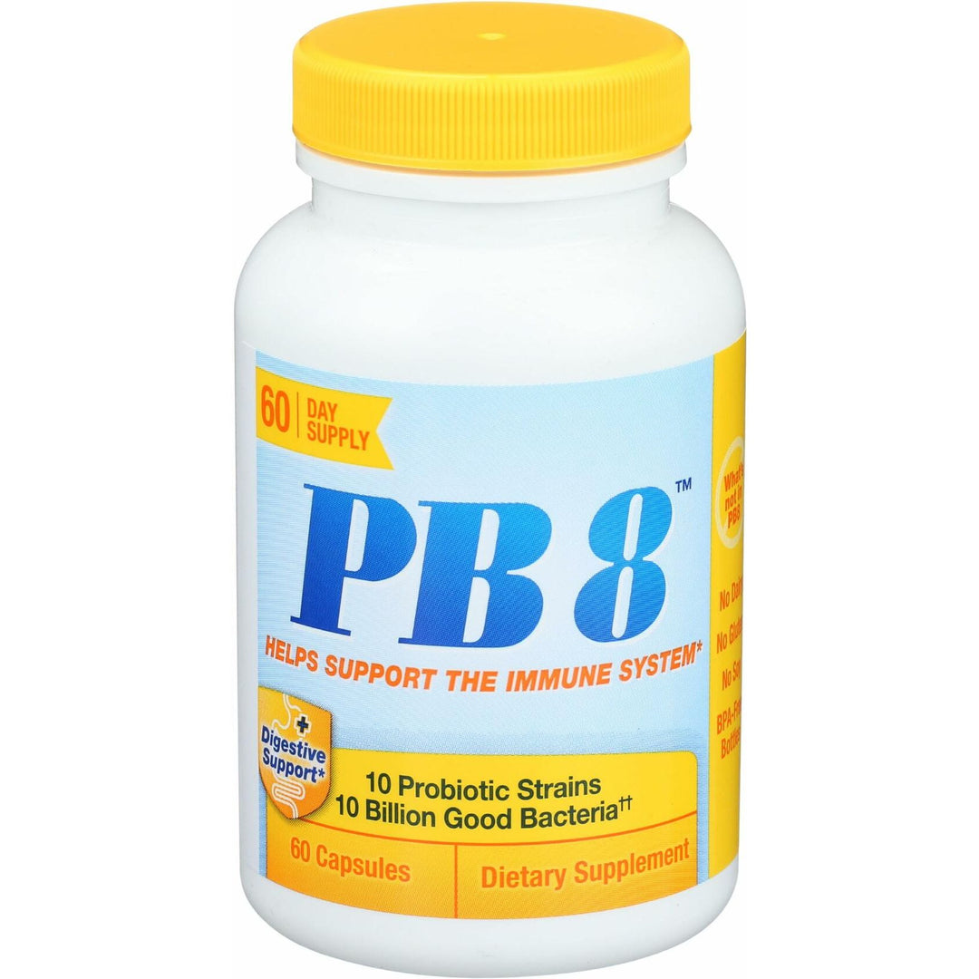 Nutrition Now PB 8 Probiotic Immune System and Digestive Support* Dietary Supplement, 60 Count
