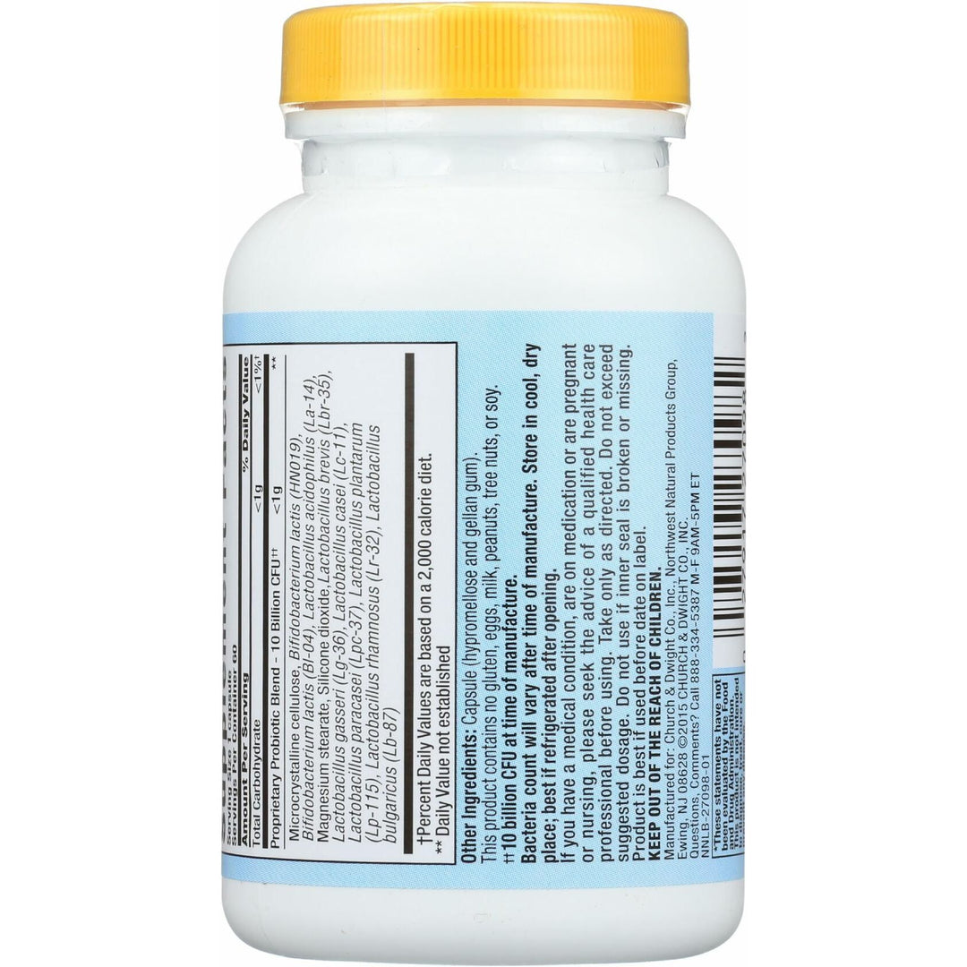 Nutrition Now PB 8 Probiotic Immune System and Digestive Support* Dietary Supplement, 60 Count