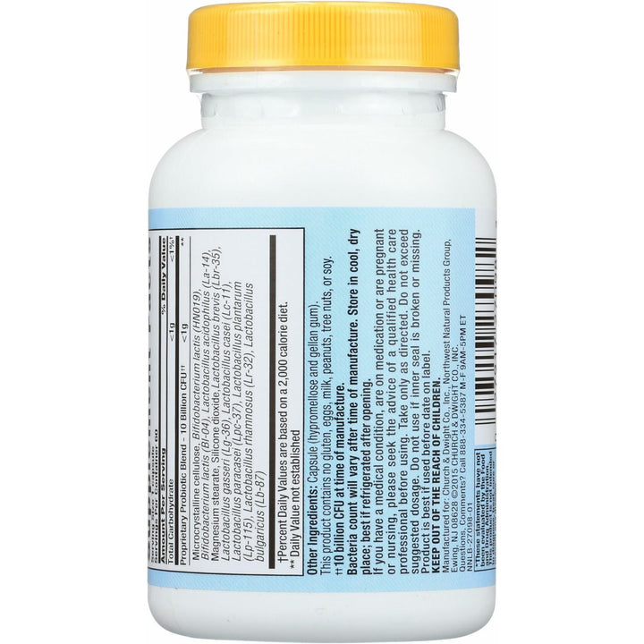 Nutrition Now PB 8 Probiotic Immune System and Digestive Support* Dietary Supplement, 60 Count