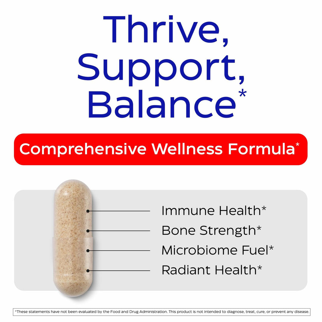 Enzymedica Vitamin D3 and K2 Supplement Caps for Men &amp; Women - VIT D3 5000 IU &amp; VIT K2 MK-7 90 mcg, Immune &amp; Bone Health Support, Features Shitake Mushrooms &amp; Prebiotic Fiber, Vegan - 30 Capsules