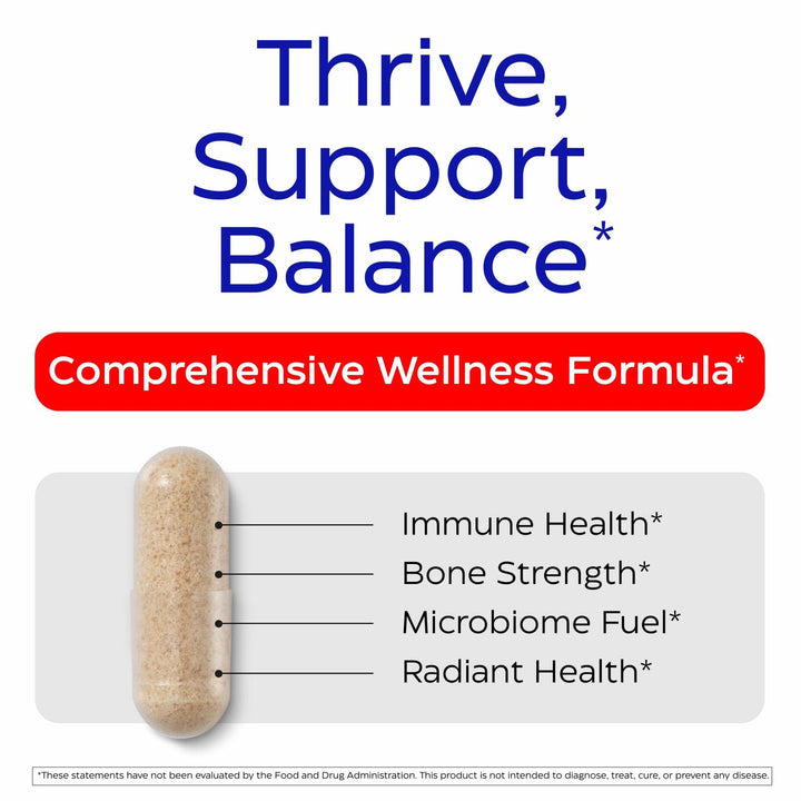 Enzymedica Vitamin D3 and K2 Supplement Caps for Men &amp; Women - VIT D3 5000 IU &amp; VIT K2 MK-7 90 mcg, Immune &amp; Bone Health Support, Features Shitake Mushrooms &amp; Prebiotic Fiber, Vegan - 30 Capsules