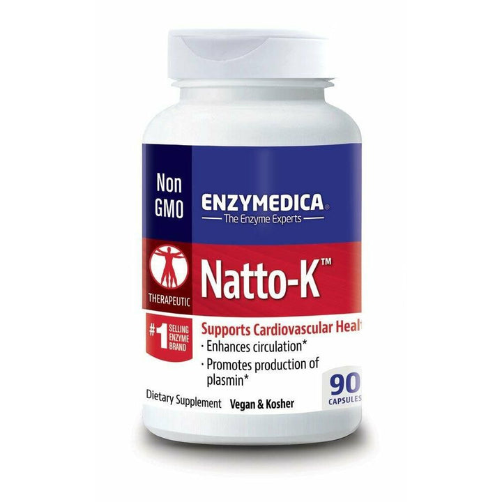 Enzymedica - Natto-K, Supports Cardiovascular Health, 90 Capsules