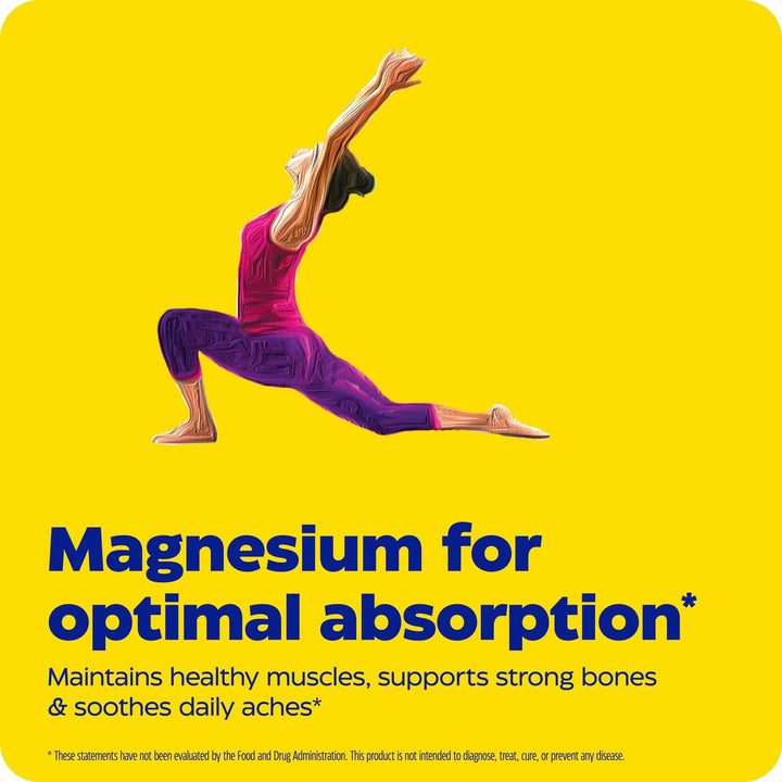 Enzymedica Magnesium Motion Supplement for Women &amp; Men - Triple Magnesium Complex, ATA Mg, Malate &amp; Glycinate, Muscle &amp; Bone Health Support Capsules, High Bioavailability, Vegan, Gluten Free- 120 Caps