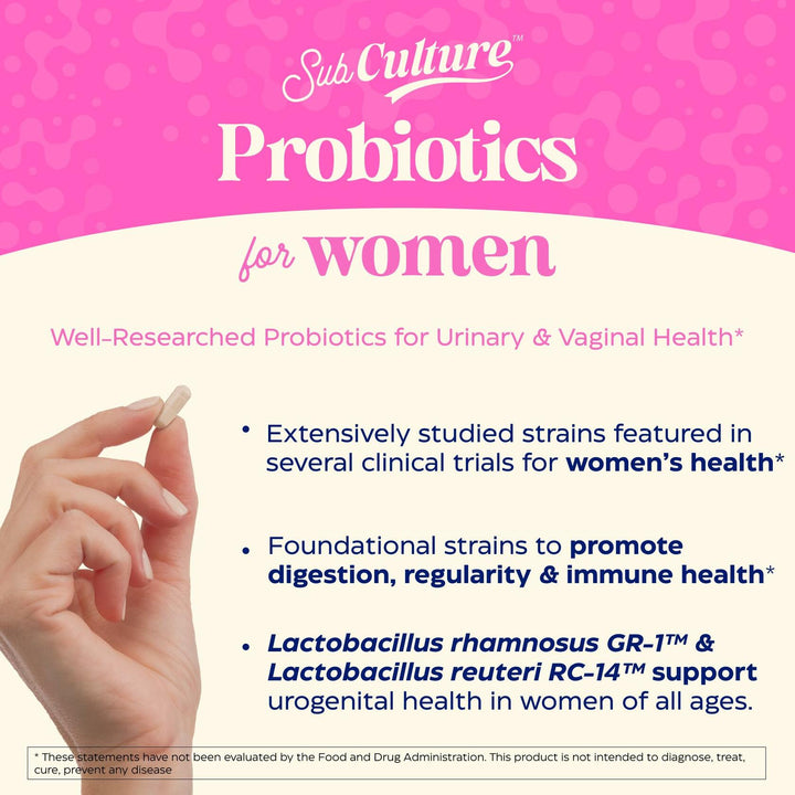 Enzymedica SubCulture Probiotic Supplement for Women - Women&