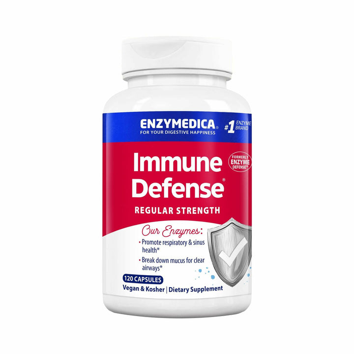Enzymedica, Immune Defense, Regular Strength, Proteolytic Enzymes for Immune Support, 120 Count
